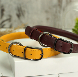 Personalized Leather <b>Pet</b> Collar Hound Dog Collar for Greyhound and Whippet - Product Image 2