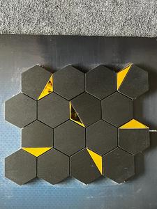 Nuevas Baldosas de Mosaico de Cerámica de Porcelana de Cuerpo Completo Color Mantequilla Baldosas Hexagonales de 73 mm para Uso en Exteriores e Interiores - Product Image 5