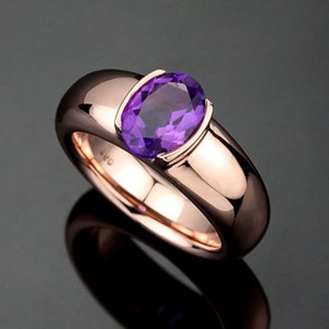 Handmade 925 Sterling Silver <b>Ring</b> with <b>Indian</b> Natural Amethyst Stone Fine Jewelry for Weddings & Engagements Wholesale Lot - Product Image 1