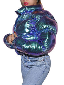 <b>Womens</b> Lightweight <b>Puffer</b> <b>Jacket</b>, Winter Coats for <b>Women</b> Warm Quilted Bubble Padded <b>JACKET</b> <b>Crop</b> Top Casual Wear Quick Dry - Product Image 3