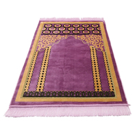 Nouvelle prière tapis musulman en gros en vrac couleur unie teint épais haute qualité tapis de prière islamique jaenamaz tapis conceptions personnalisées