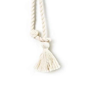 Looped Cotton Curtain Tie Back, Coastal Curtain Tie Back, Bohemian Curtain Tie Back, Boho Chic Tie Back, Cotton Tie Back - Product Image 2