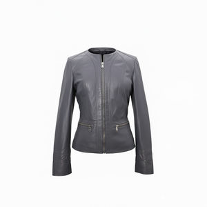 Nouvelle arrivée Veste en cuir pour femmes Mode haut de gamme Produit très demandé Longueur standard Produit en vente flash - Product Image 1