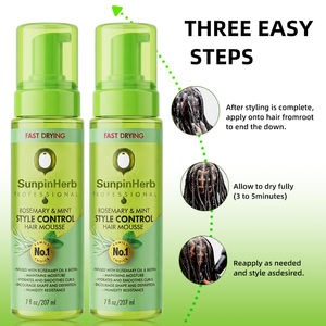 Mousse coiffante à séchage rapide au romarin et à la menthe pour la définition des boucles, le contrôle des frisottis et la gestion de la forme - Product Image 2