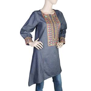 Kurti Bordado para Mujer - Gris Acero - Product Image 1
