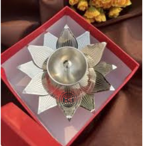 Premium Silver Polished Brass <b>Elephant</b> Urli - Product Image 6