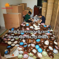 Cuencos de cáscara de coco pulidos y engrasados al por mayor vajilla de alta calidad cuenco de coco natural hecho a mano más vendido