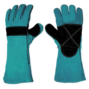 Gants de soudage en cuir de vache fendu de haute qualité isolés résistants à la chaleur gants de travail de sécurité tissu de protection pour haute - Product Image 5