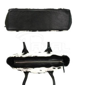 Customized Logo Durable <b>Material</b> Cowhide Leather Tote <b>Bag</b> Waterproof Cowhide Leather Tote <b>Bag</b> - Product Image 5