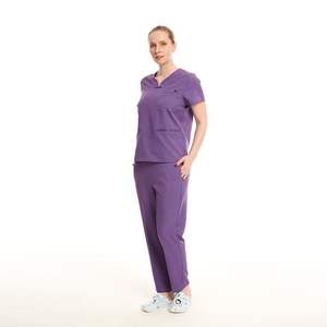 Uniforme de Hospital Más Vendido, Parte Superior para Mujer, Traje de Enfermera, Conjuntos de Algodón y Poliéster, Uniformes de Enfermería Personalizados de Alta Calidad - Product Image 4