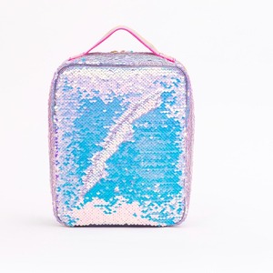 Purple - The unicorn lunch box constructed the <b>sequin</b> <b>material</b> with shiny effects, attracts most girls eyes. - Product Image 4