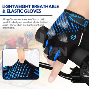Los mejores guantes deportivos de cuero para ciclismo Pantalla táctil a prueba de sudor de alto agarre Compatible para el máximo rendimiento Gimnasio al aire libre - Product Image 5