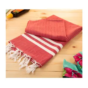 Handuk pantai Hammam besar semua desain handuk Turki Dobby Terry Border Fouta grosir di India ..