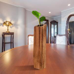 VASES en bois grand bourgeon Vase en bois Vase à fleurs étanche à la main Pots de plantes pot de fleurs décoratif arrangeant des Bouquets - Product Image 6