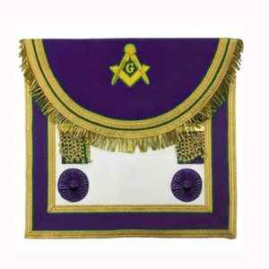 Tablier avec bordure cousue dorée légère sangle lisse et texture douce adaptée aux uniformes formels et aux présentations d'événements - Product Image 6