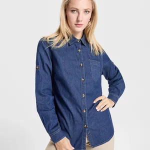 Chemise en jean pour femme Lujan, polos promotionnels, articles promotionnels - Product Image 4