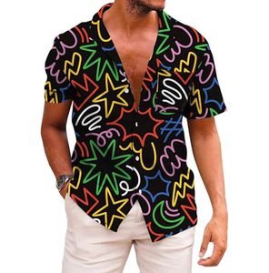 Chemise de plage décontractée à manches courtes avec boutons imprimés tropicaux Chemise hawaïenne pour hommes Dropshipping - Product Image 1