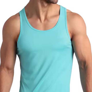 Débardeurs de gymnastique Vêtements pour hommes Bodybuilding Summer High Street Style Sleeveless Shirt Plus Size Cotton Breathable Tank Top - Product Image 5