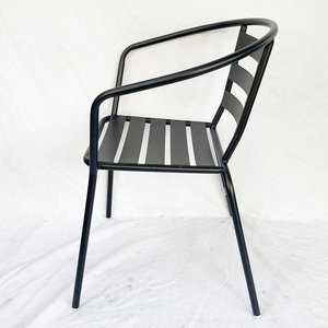 Silla de Jardín GCF100 de Hierro para Exteriores con Respaldo y Reposabrazos - Product Image 4