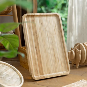 ถาดเสิร์ฟไม้ไผ่ ทำด้วยมือ ยั่งยืน ทนทาน - Product Image 2