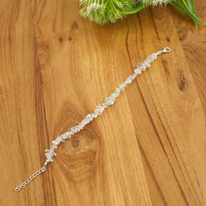 Natural <b>white</b> crystal Chip Stone <b>Bracelet</b> Adjustable Gemstone Crystal <b>Bracelet</b> for Women Bohemian Jewelry OEM ODM - Product Image 2