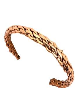 Top Trending Hammered Design Structured <b>Copper</b> Magnetic Bracelets Unisex Fashionable Jewelry for Birthday Fashionable <b>Bangles</b> - Product Image 3