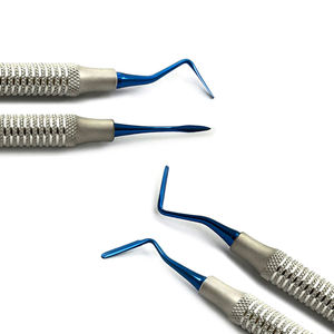 Juego de 2 Periótomos Dentales Manuales de Alta Calidad PT1 y PT2, Herramientas de Extracción de Implantes Periodontales, Acero Inoxidable - Product Image 2