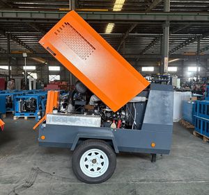 Compresseur d'air rotatif portable monté sur remorque, 15 kW, 16 bars, à fréquence variable, mobile, industriel, refroidi par air - Product Image 3