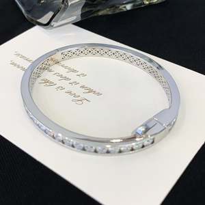 8.50tcw Round Lab Diamond <b>Bangle</b> <b>Bracelet</b> in White Gold IGI Certified D-E-F VVSVS Elegant & Stylish - Product Image 3