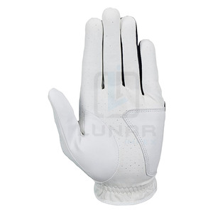 Leather Palm Golf Gloves for Men With Thumb Improved Feel & Durability in <b>Key</b> Wear Areas and Available Custom Brand <b>Labelling</b> - Product Image 2