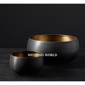 Cuenco de metal con acabado personalizado para chocolate con moneda árabe redonda, cuenco dulce de diseñador de la mejor calidad, juego de tres cuencos de chocolate - Product Image 5