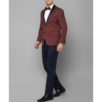 Costume de mariage 3 pièces pour homme, coupe ajustée, croisé, grande taille, décontracté et habillé, avec blazer à revers crantés