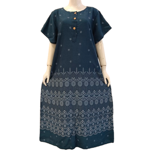 Casual Women Mom's <b>Dress</b> Jumbo Size with button and short sleeve by Chrysanta - Product Image 2