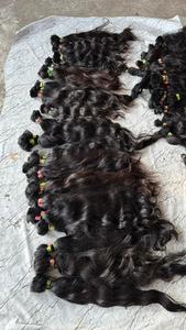 Cabello Humano Remy Natural Ondulado Indio Virgen de Alta Calidad, Extensiones Premium de 24 Pulgadas, Trama Doble a Máquina, Negro Natural, Individual - Product Image 3