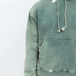 Cotton Blended Unisex Acid <b>Wash</b> Fleece Oversized Hoodie Winter Casual Trendy Comfortable Daily Outfits - Product Image 5