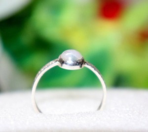 แหวนเงินแท้ 92.5 ประดับโอปอลสำหรับผู้หญิง ของขวัญสำหรับเธอ - Product Image 6