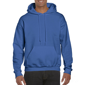 Sweat-shirt à capuche pour homme en polyester/coton uni, imprimé en relief, respirant, anti-plis, hiver, avec poche, haute qualité, 250g - Product Image 3