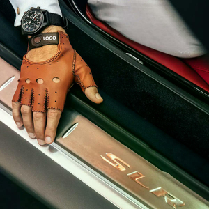 Nouveauté Gants de conduite en cuir d'agneau ajustés pour hommes Logo personnalisé Prix raisonnables Design personnalisé pour la moto - Product Image 2