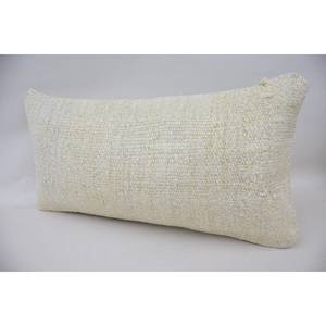 Beige Wool Kantha Patchwork Pillow 12x24 Inch Woven Luxury <b>Bedding</b> Embroidered Vintage <b>Fluffy</b> Square Print Throw Pillow - Product Image 3