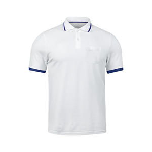 เสื้อโปโลผู้ชาย Montagut พร้อมกระเป๋ากางเกงขาสั้น100% โพลีเอสเตอร์เปล่าป้องกันริ้วรอยที่กำหนดได้เองคุณภาพสูง150 GMS - Product Image 1