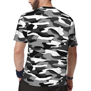 High Quality 100% Cotton Men's Vintage <b>Camouflage</b> T-Shirt Slim Fit 260 Grams Fabric for Outdoor Sportswear Fishing Wear Shirts - Product Image 6