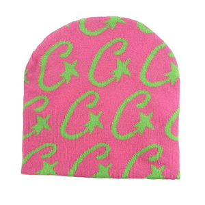 Colorful <b>Winter</b> Designer Beanies Hats Thick Knit Custom Embroidered Logo Beanie <b>Caps</b> for Travel - Product Image 2