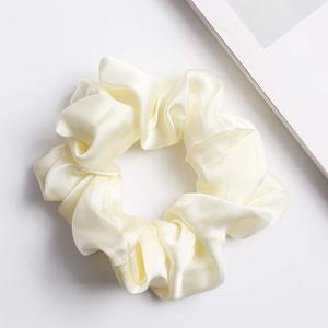 Soft Custom Logo Elasticated 100% Silk <b>Hair</b> Ties <b>Hair</b> Accessories for Women OEM <b>Scrunchy</b> <b>Hair</b> Tie Made in Vietnam - Product Image 4
