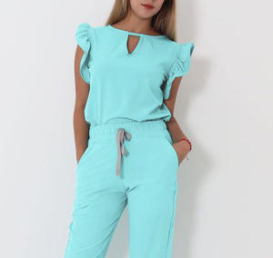 Trajes de limpieza de algodón rayón y LICRA nuevos al por mayor elegantes uniformes de hospital OEM conjuntos de limpieza de mezcla de algodón rayón de moda - Product Image 5