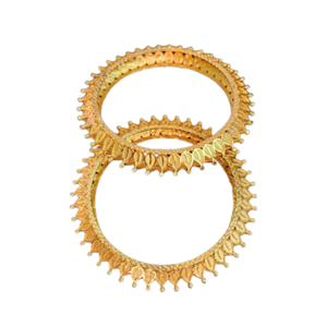 High Quality <b>Bangles</b> <b>Set</b> with 22K Gold Plated Modern Style <b>Bangles</b> <b>Set</b> for Women Wear Jewelry by Exporters - Product Image 2