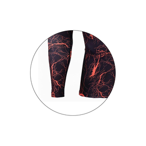 High Quality Men's <b>Compression</b> Fitness Shirts Comfortable Polyester Knitted Wear Breathable Plus Size Printed Pattern OEM High - Product Image 5