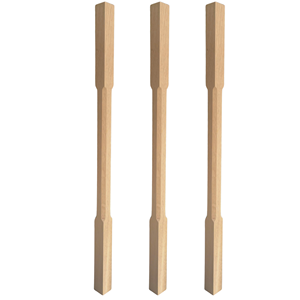 Pièces d'escalier supérieures Balustres en bois de caoutchouc massif en gros Post 2207 Conception et taille personnalisées pour tout escalier - Product Image 1