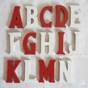 Bloques Alfabéticos de Madera Hechos de MDF, Hechos a Mano en India, Letras de Madera para Mesa, Letreros de Pared, Decoración del Hogar - Product Image 6