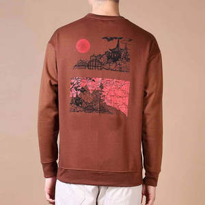 Sweat-shirts personnalisés avec logo personnalisé, sweat-shirts pour hommes bon marché, sweat-shirts unis, sweat-shirts à col rond - Product Image 5