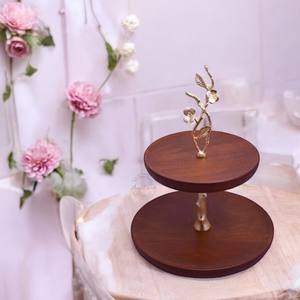 Soporte para Pastel de Madera y Metal de Último Diseño para Uso Doméstico y Servir Pasteles de Aniversario, Herramientas para Servir Pasteles - Product Image 4